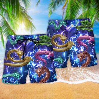 Dragon Love Life Lightning Beach Short | Newhawaiianshirts AU