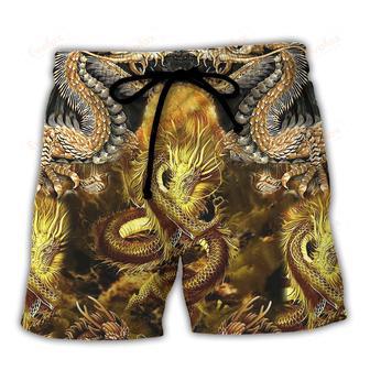 Dragon Love Life To The Moon Beach Short | Newhawaiianshirts CA