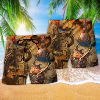 Dragon Love Life Vintage Cool Beach Short | Newhawaiianshirts UK