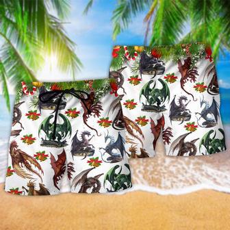 Dragon Merry Christmas Ring Ring Beach Short | Newhawaiianshirts CA