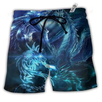 Dragon Neon Lighting Bright Led Beach Short | Newhawaiianshirts UK