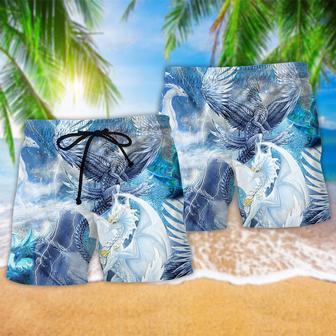 Dragon Snow Love Beautiful Life Beach Short | Newhawaiianshirts UK