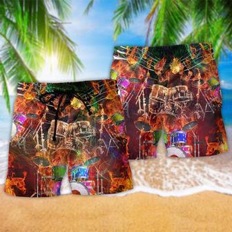 Drum Music Is My Life My Soul Beach Short | Newhawaiianshirts CA