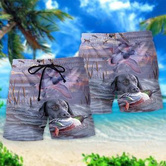 Duck Hunting Purple Style Beach Short | Newhawaiianshirts UK