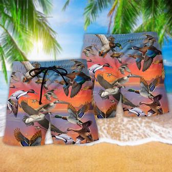 Duck The Soul Ducks Is In The Sunset Beach Short | Newhawaiianshirts DE