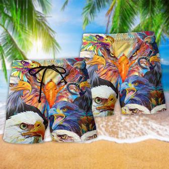 Eagle Colorful Cool Style Beach Short | Newhawaiianshirts