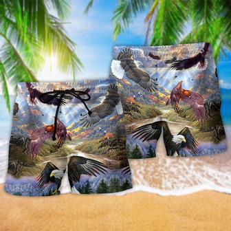 Eagle Spread Wings To The High Sky Beach Short | Newhawaiianshirts UK