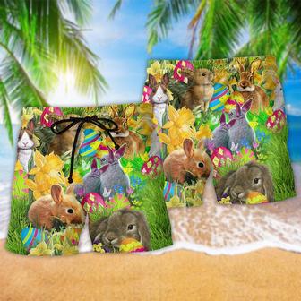 Easter Happy Bunnie So Cute Beach Short | Newhawaiianshirts