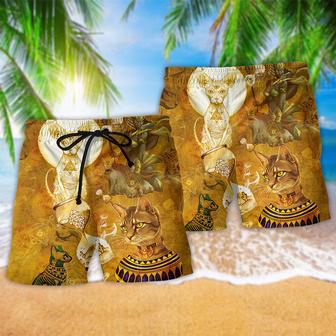 Egypt Cat Amazing Style Beach Short | Newhawaiianshirts CA