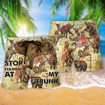 Elephant Amazing Circus Show Beach Short | Newhawaiianshirts