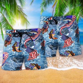 Fishing Hard America Cool Style Beach Short | Newhawaiianshirts UK