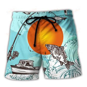 Fishing I Fish So I Don't Choke People Beach Short | Newhawaiianshirts AU