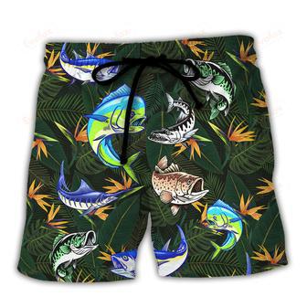 Fishing Wild River Fishing The River Is Calling Catch The Big Bass Beach Short | Newhawaiianshirts UK