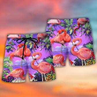 Flamingo Sweet Paradise Style Beach Short | Newhawaiianshirts AU