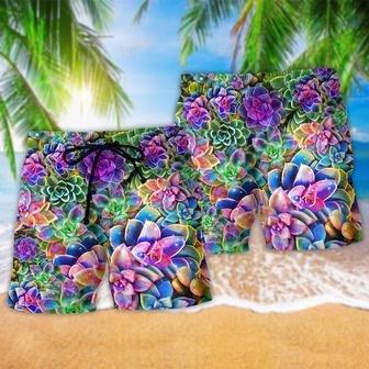 Flower Succulents Are Planttastic Beach Short | Newhawaiianshirts CA