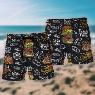 Food Burger House Loves Food Beach Short | Newhawaiianshirts AU