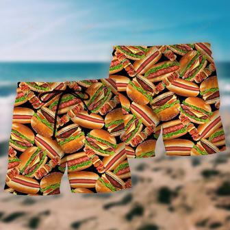 Food Burger Life Is Better With Burger Beach Short | Newhawaiianshirts DE