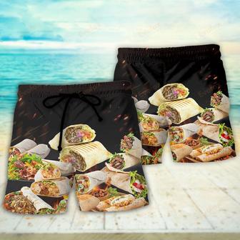 Food Burritos Fast Food Delicious Beach Short | Newhawaiianshirts DE