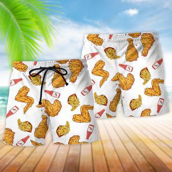 Food Chicken Delicious Beach Short | Newhawaiianshirts DE