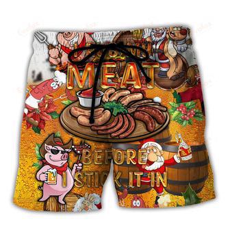 Food I Rub My Meat Before Beach Short | Newhawaiianshirts DE