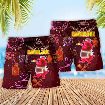 Food Lover Dark Pink Style Beach Short | Newhawaiianshirts AU