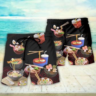 Food Ramen Fast Food Delicious Beach Short | Newhawaiianshirts DE