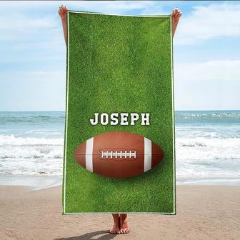 Football Personalized Beach Towels Perfect Women Men Kids All Ages | Newhawaiianshirts AU