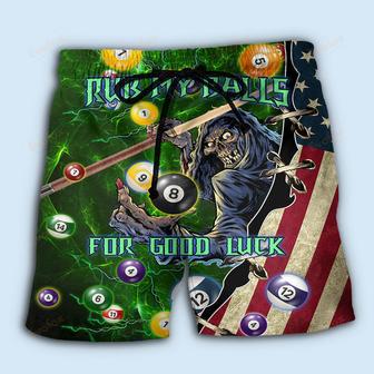 For Good Luck Billiard Beach Short | Newhawaiianshirts CA