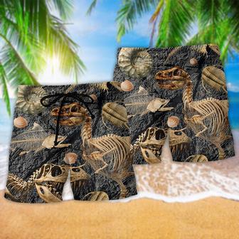 Fossils Collection Dinosaur Lover Cool Style Beach Short | Newhawaiianshirts