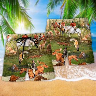 Fox Hunting Weekend Forecast 100 Chanceof So Peaceful Beach Short | Newhawaiianshirts AU