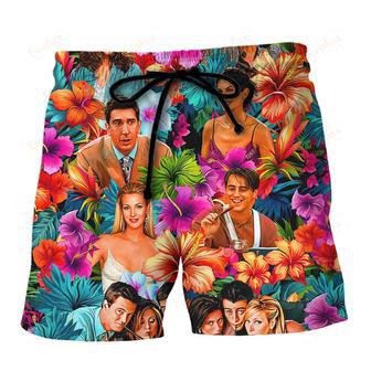 Friends Synthwave Tropical Summer Special Beach Short | Newhawaiianshirts CA