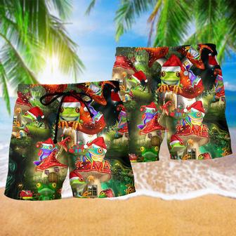 Frog Says Merry Christmas Beach Short | Newhawaiianshirts AU