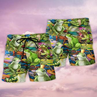 Frogs In Wonderland Beach Short | Newhawaiianshirts UK