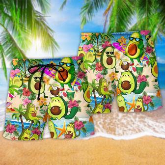 Fruit Avocado Chilling By The Beach Summer Beach Short | Newhawaiianshirts AU