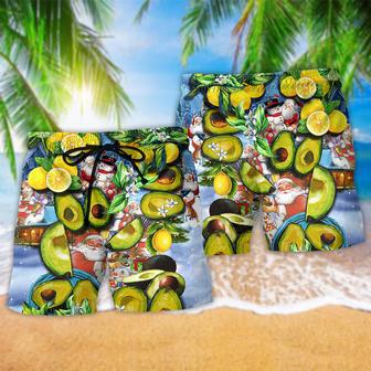 Fruit Avocado Lemon Summer Time Xmas Christmas Beach Short | Newhawaiianshirts AU