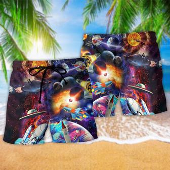 Galaxy War And Peace Beach Short | Newhawaiianshirts