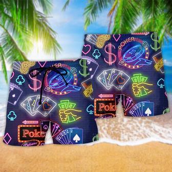 Gambling No Poker No Party Stunning Beach Short | Newhawaiianshirts UK