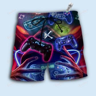 Game I Play Game And Forget Things Beach Short | Newhawaiianshirts AU