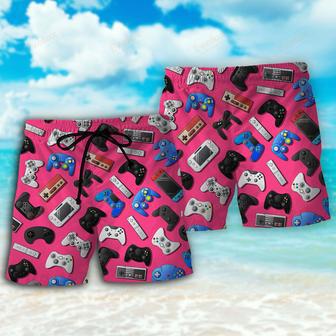 Game Video Game Pink Style Beach Short | Newhawaiianshirts UK