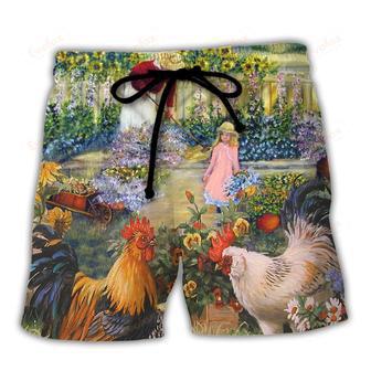 Gardening I Just Want To Work In My Garden Retro Vintage Vibe Beach Short | Newhawaiianshirts