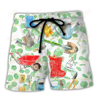 Gardening I Love Plants So Much Vintage Art Beach Short | Newhawaiianshirts AU