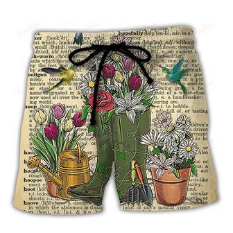 Gardening Into the Garden I Go to Lose My Mind Find My Soul Beach Short | Newhawaiianshirts UK