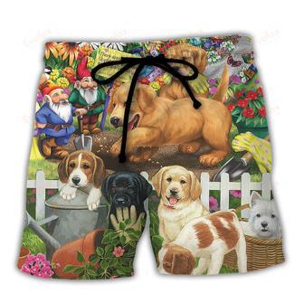 Gardening Sorry I Can't My Plants And Dogs Need Me Vintage Vibe Beach Short | Newhawaiianshirts CA