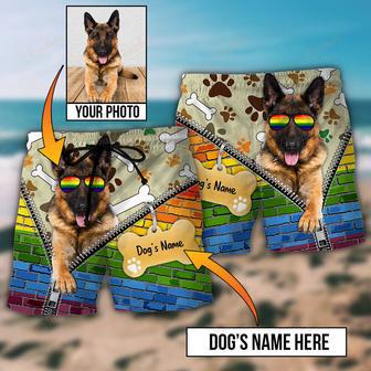 German Shepherd Dog Various Style Custom Photo Personalized Beach Short | Newhawaiianshirts UK