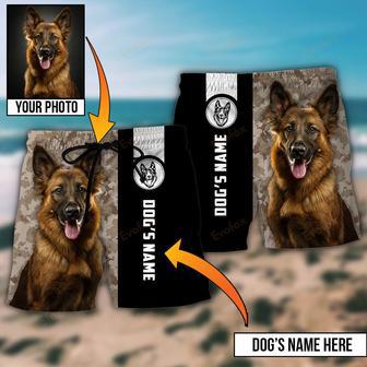 German Shepherd My Lovely Dog Custom Photo Personalized Beach Short | Newhawaiianshirts AU