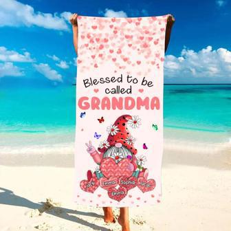 Gnome Sweet Heart Kids Mothers Day Personalized Beach Towels Gift | Newhawaiianshirts AU