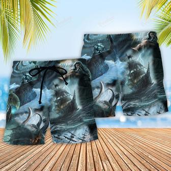 Greek Mythology Amazing Poisedon Blue Beach Short | Newhawaiianshirts AU