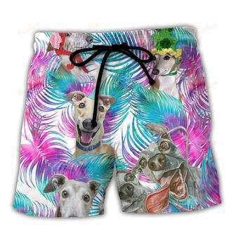 Greyhound Tropical Leaf Style Beach Short | Newhawaiianshirts AU