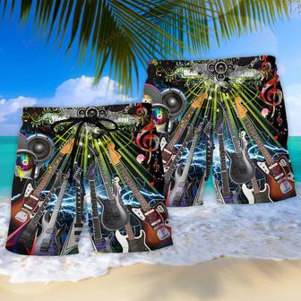 Guitar Electric Guitar Life With Music Beach Short | Newhawaiianshirts AU