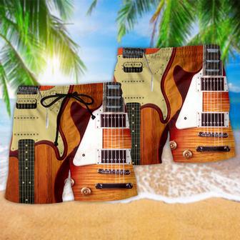 Guitar Is My Soul Vintage Music Beach Short | Newhawaiianshirts UK